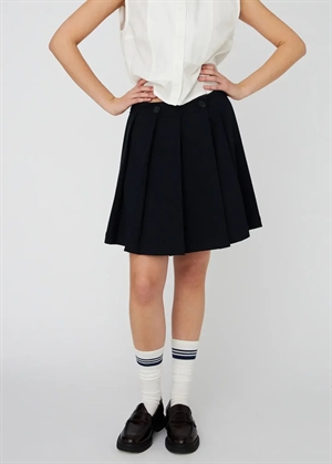 Plissé mini skirt Navy Stella Nova 